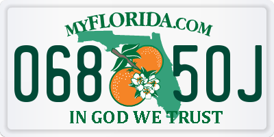 FL license plate 0685OJ