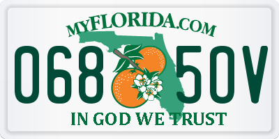 FL license plate 0685OV