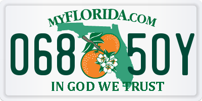FL license plate 0685OY