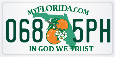 FL license plate 0685PH