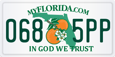FL license plate 0685PP