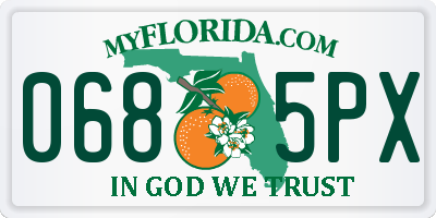 FL license plate 0685PX