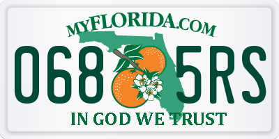 FL license plate 0685RS