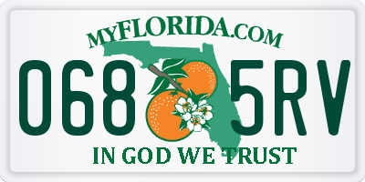 FL license plate 0685RV