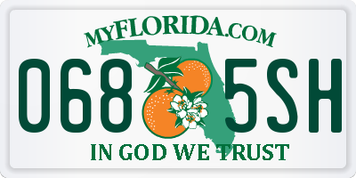 FL license plate 0685SH