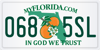 FL license plate 0685SL