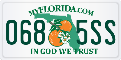 FL license plate 0685SS
