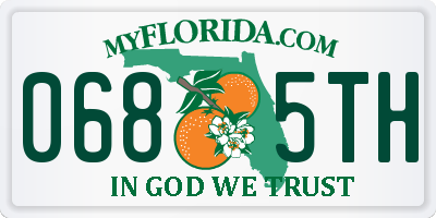 FL license plate 0685TH