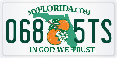 FL license plate 0685TS