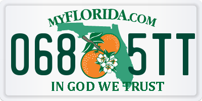 FL license plate 0685TT