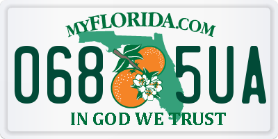FL license plate 0685UA