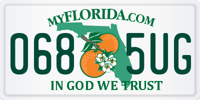 FL license plate 0685UG