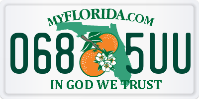 FL license plate 0685UU