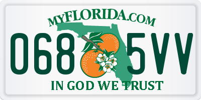 FL license plate 0685VV