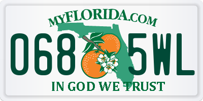 FL license plate 0685WL