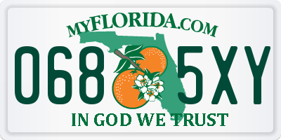 FL license plate 0685XY