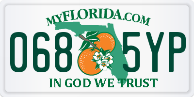 FL license plate 0685YP