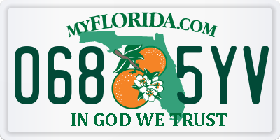 FL license plate 0685YV