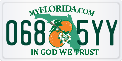 FL license plate 0685YY
