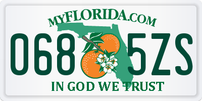 FL license plate 0685ZS