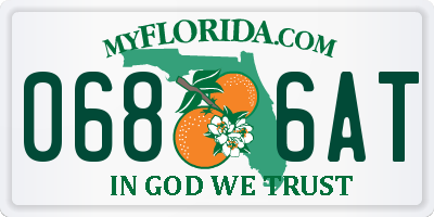 FL license plate 0686AT