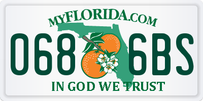 FL license plate 0686BS