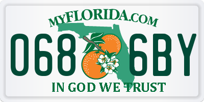 FL license plate 0686BY