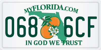 FL license plate 0686CF