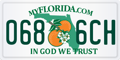 FL license plate 0686CH