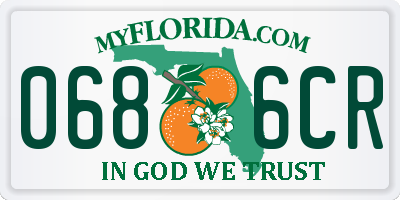 FL license plate 0686CR