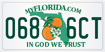 FL license plate 0686CT