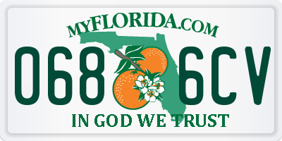 FL license plate 0686CV