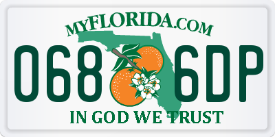 FL license plate 0686DP