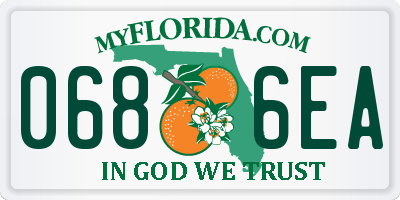 FL license plate 0686EA