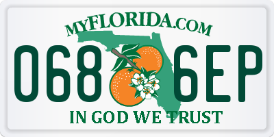 FL license plate 0686EP