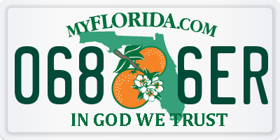 FL license plate 0686ER
