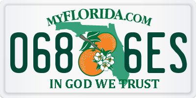 FL license plate 0686ES