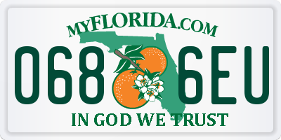 FL license plate 0686EU