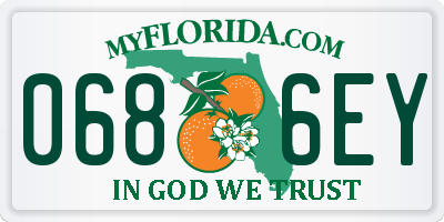 FL license plate 0686EY
