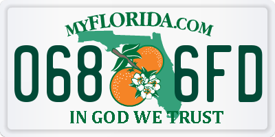 FL license plate 0686FD