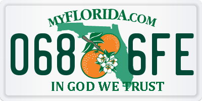 FL license plate 0686FE