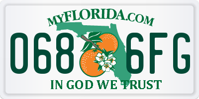 FL license plate 0686FG