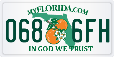 FL license plate 0686FH