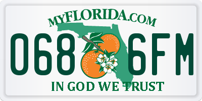 FL license plate 0686FM
