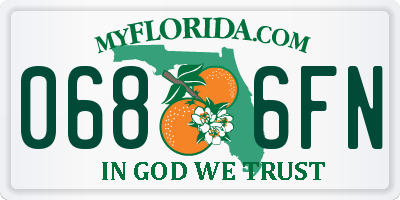 FL license plate 0686FN
