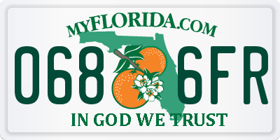 FL license plate 0686FR