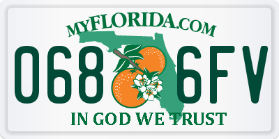 FL license plate 0686FV