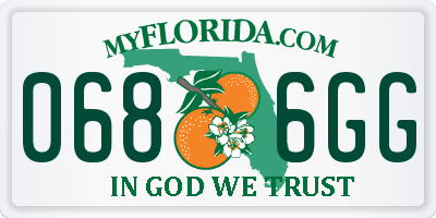 FL license plate 0686GG