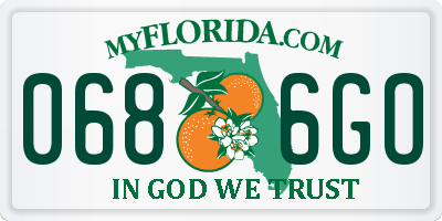 FL license plate 0686GO
