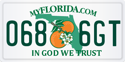 FL license plate 0686GT